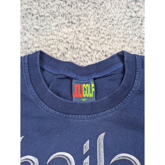 Thailand Shirt Adult Medium Blue Working Elephants Tourist Destination Graphic - Picture 2 of 6